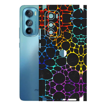 Motorola Phone Skins (All Models) - Abstract Art MultiColour - 3D Embossed Finish (L-133) Motorola Moto Edge 30