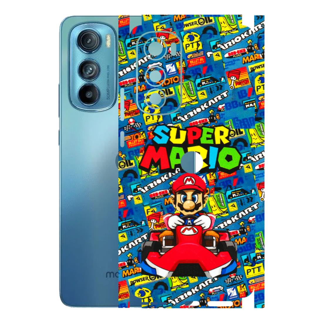 Motorola Phone Skins (All Models) - Super Mario Kart - 3D Embossed Finish (L-140) Motorola Moto Edge 30