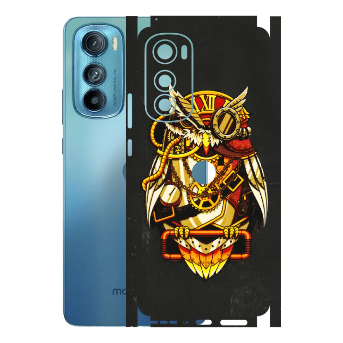 Motorola Phone Skins (All Models) - Classy Smart Owl - 3D Embossed Finish (L-144) Motorola Moto Edge 30