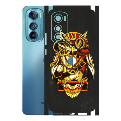 Motorola Phone Skins (All Models) - Classy Smart Owl - 3D Embossed Finish (L-144) Motorola Moto Edge 30