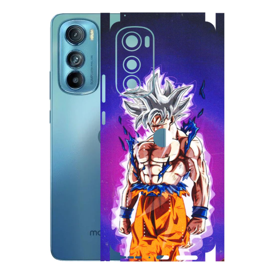 Motorola Phone Skins (All Models) - Goku Purple Anime - 3D Embossed Finish (L-147) Motorola Moto Edge 30