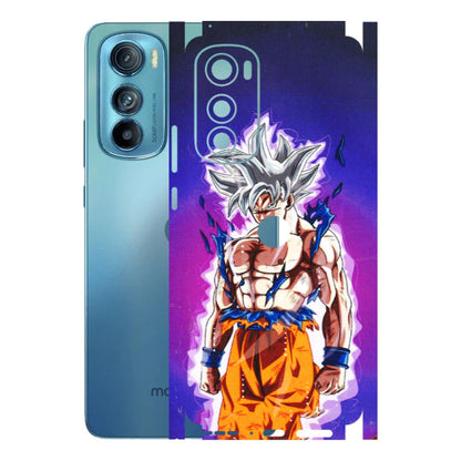 Motorola Phone Skins (All Models) - Goku Purple Anime - 3D Embossed Finish (L-147) Motorola Moto Edge 30