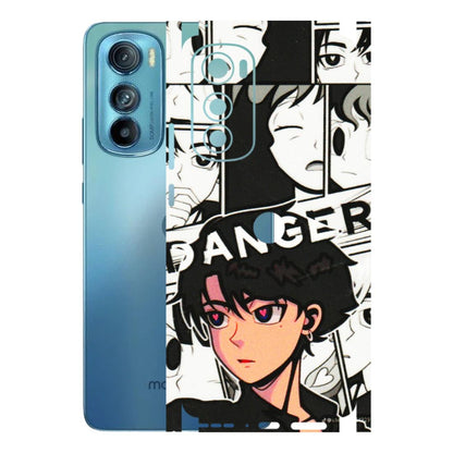 Motorola Phone Skins (All Models) - Danger Anime - 3D Embossed Finish (L-155) Motorola Moto Edge 30
