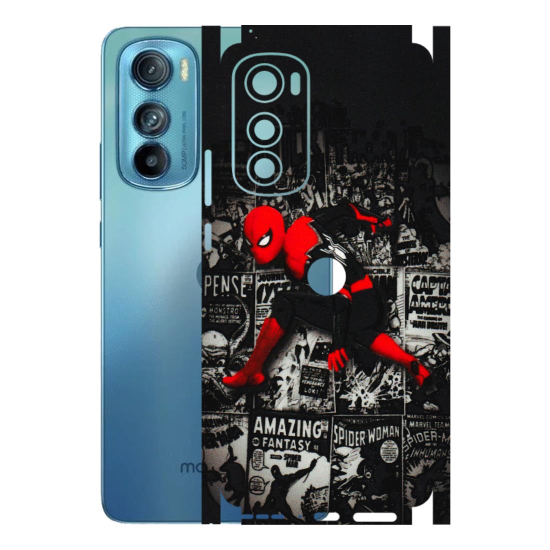 Motorola Phone Skins (All Models) - SpiderMan New - 3D Embossed Finish (L-162) Motorola Moto Edge 30