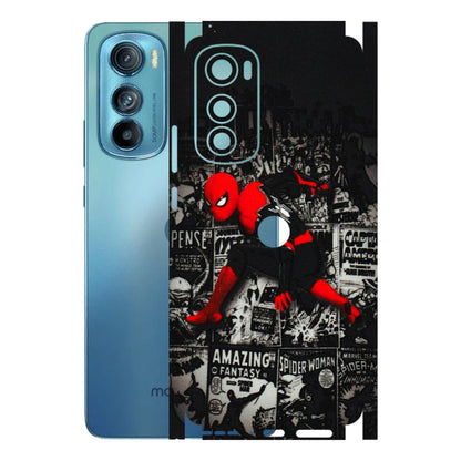 Motorola Phone Skins (All Models) - SpiderMan New - 3D Embossed Finish (L-162) Motorola Moto Edge 30