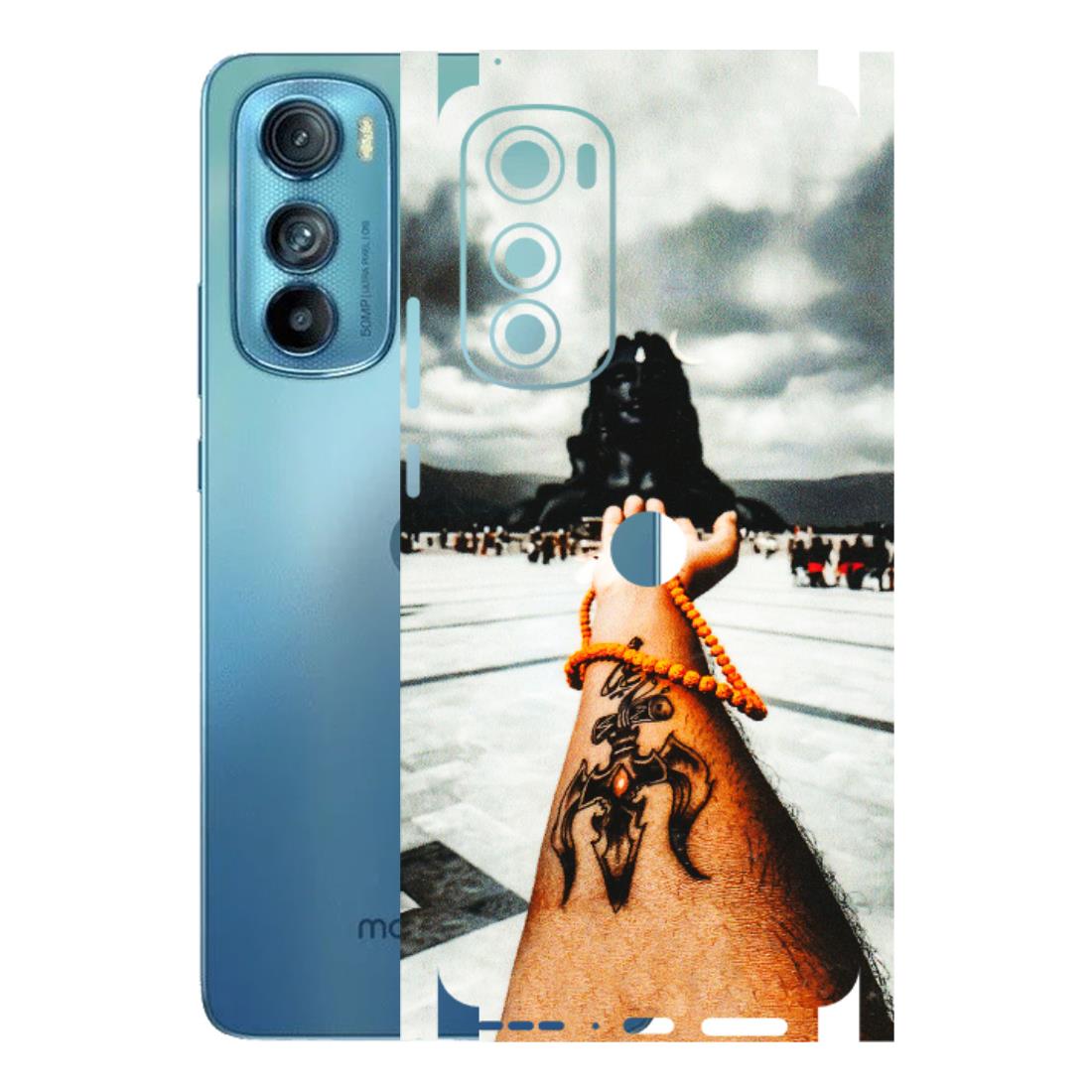 Motorola Phone Skins (All Models) - Jai Adiyogi Mahakaal - 3D Embossed Finish (L-164) Motorola Moto Edge 30