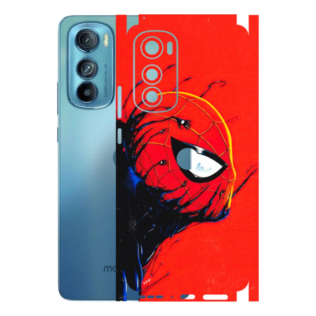 Motorola Phone Skins (All Models) - Spiderman Face Venom - 3D Embossed Finish (L-165) Motorola Moto Edge 30