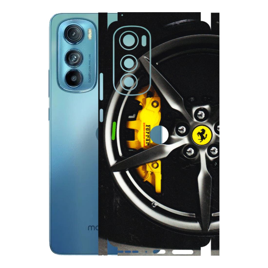 Motorola Phone Skins (All Models) - Ferrari Wheel Alloy - 3D Embossed Finish (L-173) Motorola Moto Edge 30