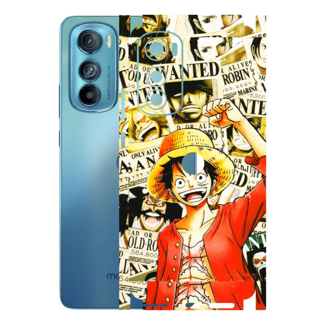 Motorola Phone Skins (All Models) - Luffy Anime - 3D Embossed Finish (L-177) Motorola Moto Edge 30