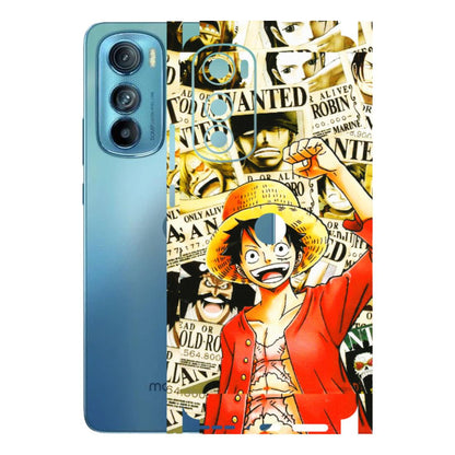 Motorola Phone Skins (All Models) - Luffy Anime - 3D Embossed Finish (L-177) Motorola Moto Edge 30
