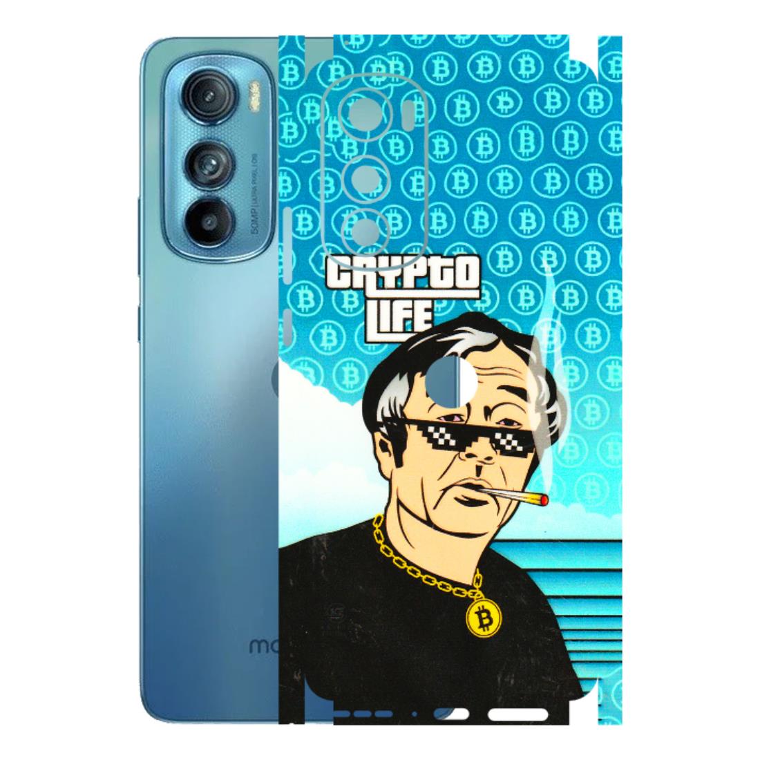 Motorola Phone Skins (All Models) - Crypto Thug Life - 3D Embossed Finish (L-179) Motorola Moto Edge 30