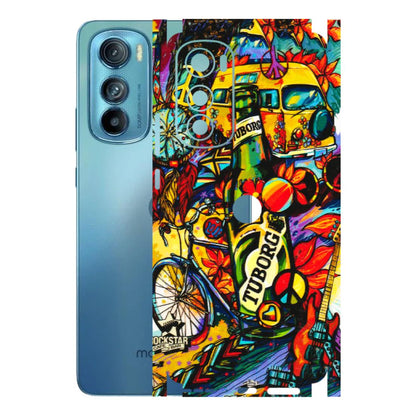 Motorola Phone Skins (All Models) - Cool Beer Bottle - 3D Embossed Finish (L-193) Motorola Moto Edge 30