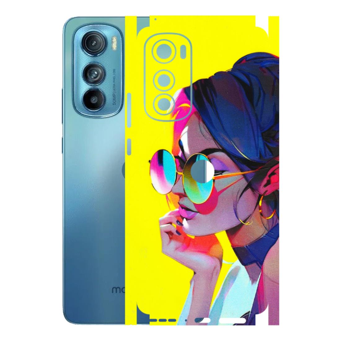 Motorola Phone Skins (All Models) - Bold Stylish Girl - 3D Embossed Finish (L-222) Motorola Moto Edge 30