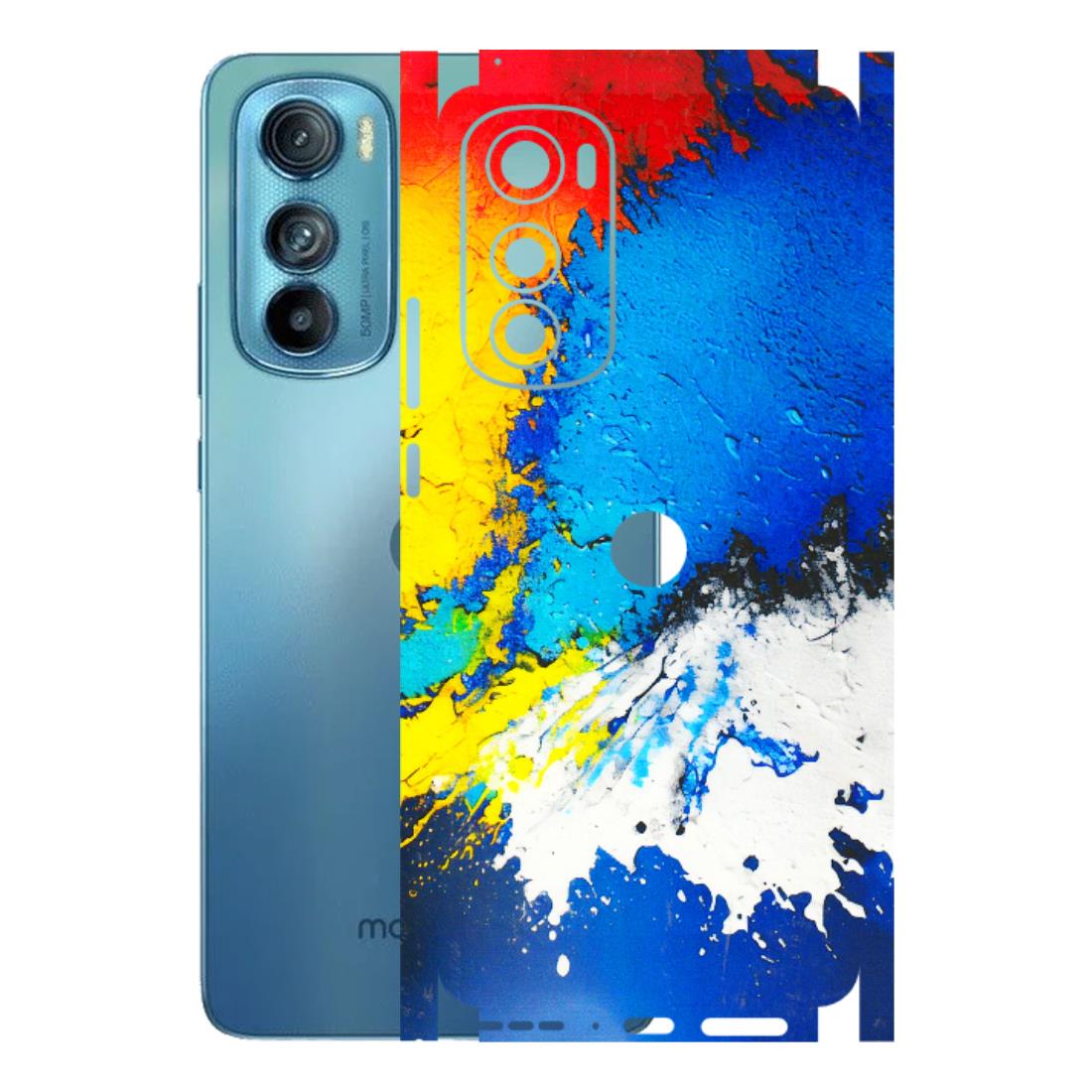 Motorola Phone Skins (All Models) - Acrylic Paint Spill - 3D Embossed Finish (L-229) Motorola Moto Edge 30