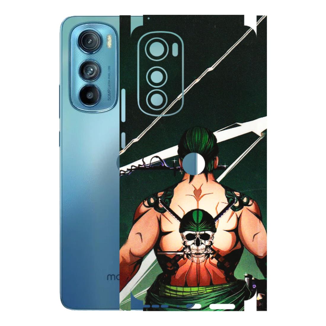 Motorola Phone Skins (All Models) - Zoro Anime - 3D Embossed Finish (L-23) Motorola Moto Edge 30