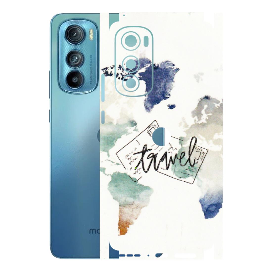 Motorola Phone Skins (All Models) - Travel The World - 3D Embossed Finish (L-232) Motorola Moto Edge 30