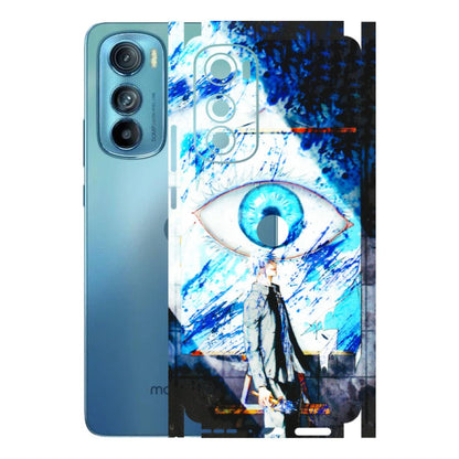 Motorola Phone Skins (All Models) - Gojo Satoru evil eye - 3D Embossed Finish (L-239) Motorola Moto Edge 30