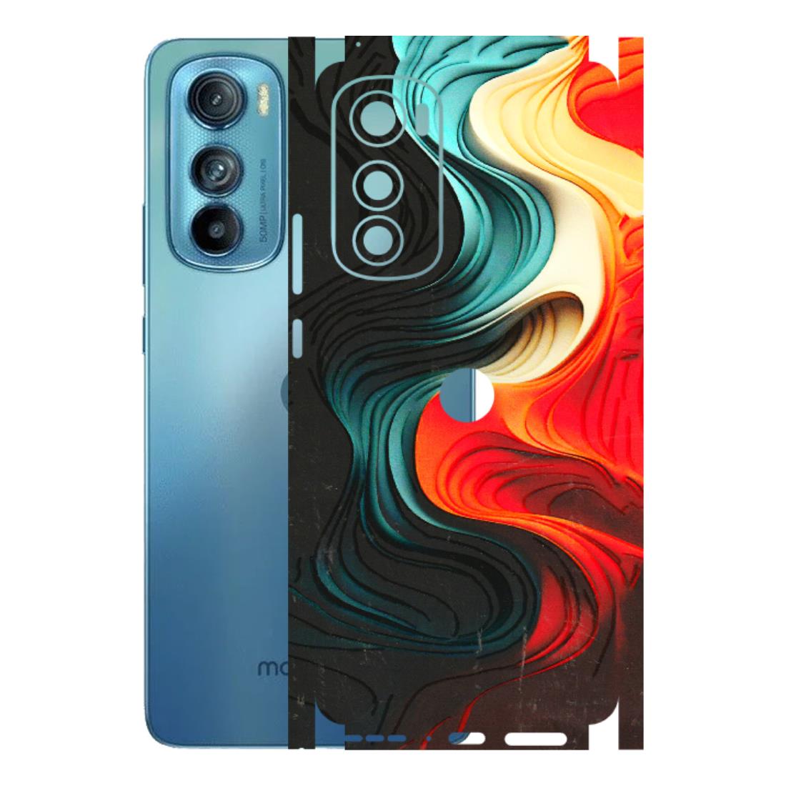 Motorola Phone Skins (All Models) - The Silky Swirl - 3D Embossed Finish (L-240) Motorola Moto Edge 30