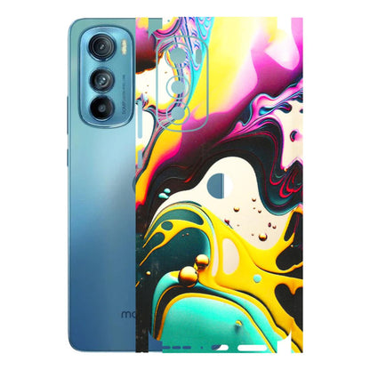 Motorola Phone Skins (All Models) - Multicolor Abstract pattern - 3D Embossed Finish (L-254) Motorola Moto Edge 30