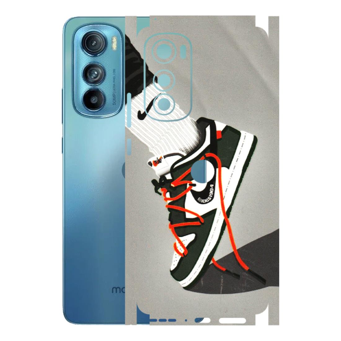 Motorola Phone Skins (All Models) - New Grey Sneaker - 3D Embossed Finish (L-261) Motorola Moto Edge 30