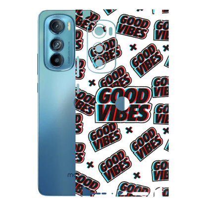Motorola Phone Skins (All Models) - Good Vibes - 3D Embossed Finish (L-282) Motorola Moto Edge 30