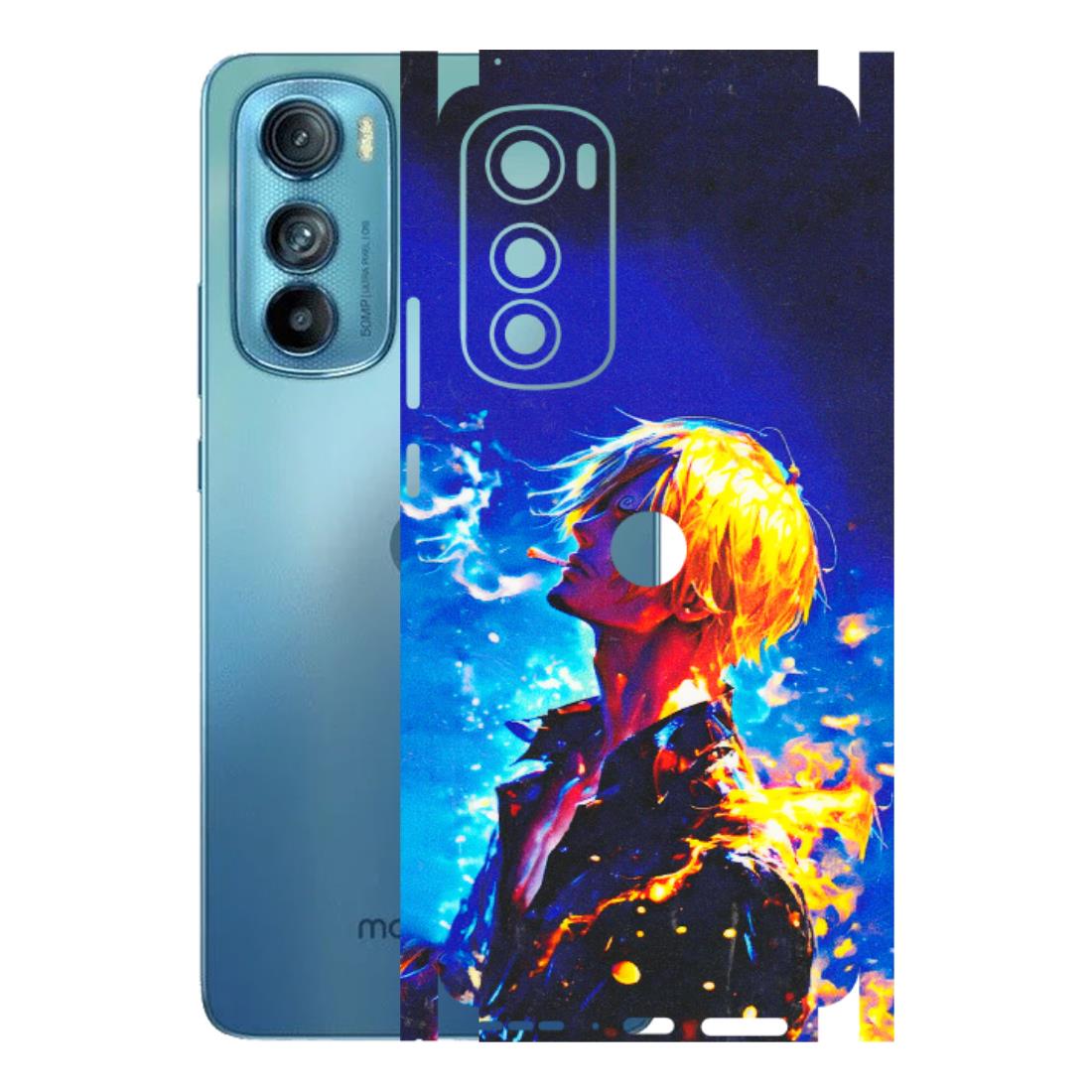 Motorola Phone Skins (All Models) - Sanji Vinsmoke One Piece - 3D Embossed Finish (L-319) Motorola Moto Edge 30