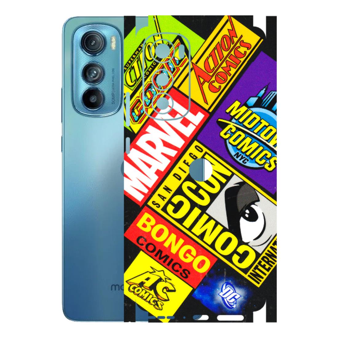 Motorola Phone Skins (All Models) - Bongo Comic Con - 3D Embossed Finish (L-325) Motorola Moto Edge 30