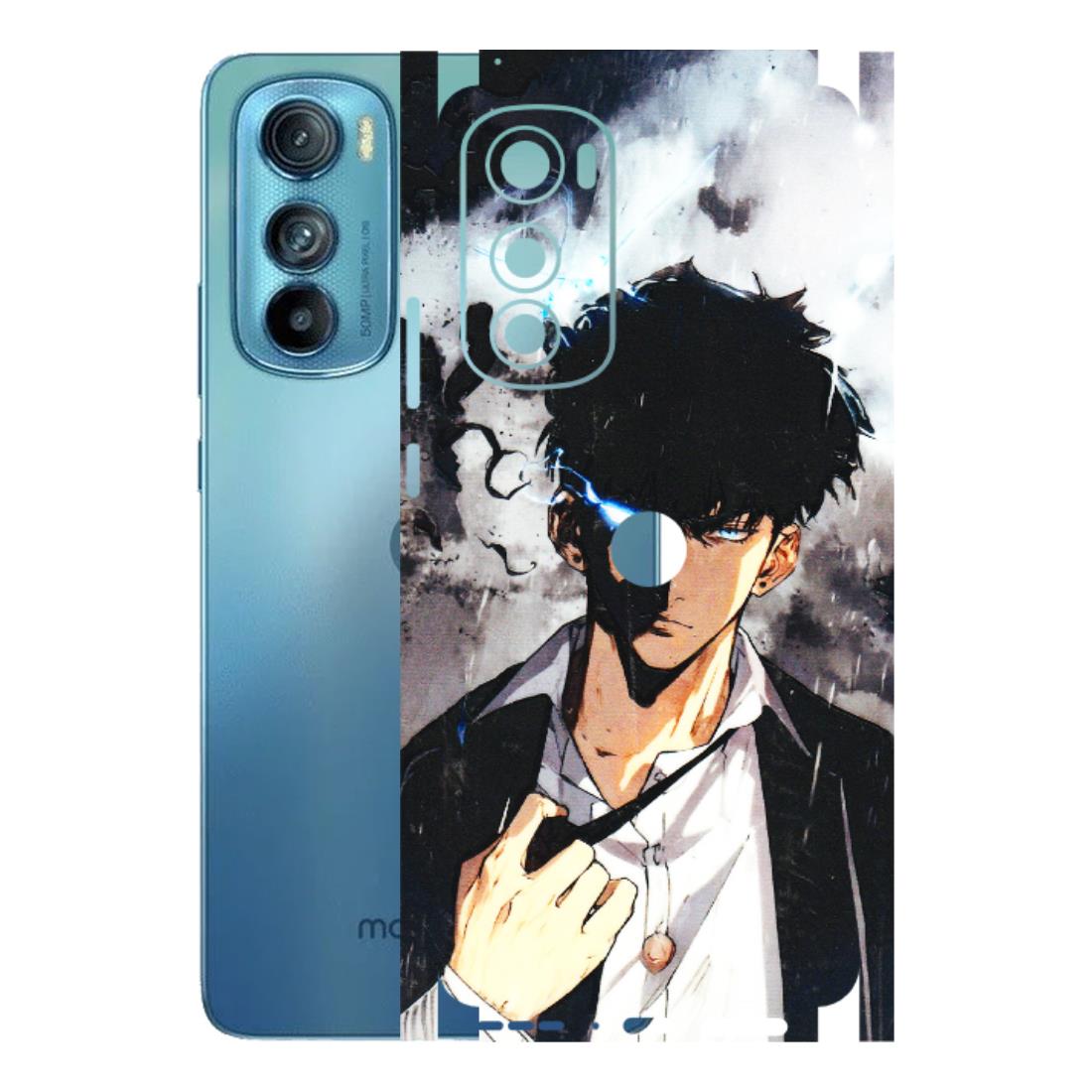 Motorola Phone Skins (All Models) - Sung Jinwoo Manhwa Anime - 3D Embossed Finish (L-328) Motorola Moto Edge 30