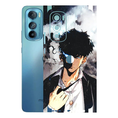 Motorola Phone Skins (All Models) - Sung Jinwoo Manhwa Anime - 3D Embossed Finish (L-328) Motorola Moto Edge 30
