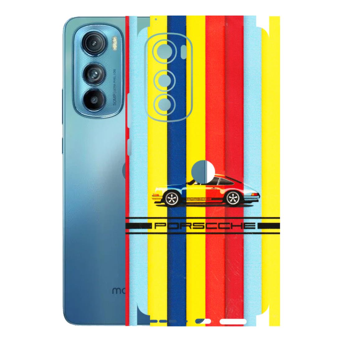 Motorola Phone Skins (All Models) - Multicolour Porche - 3D Embossed Finish (L-39) Motorola Moto Edge 30