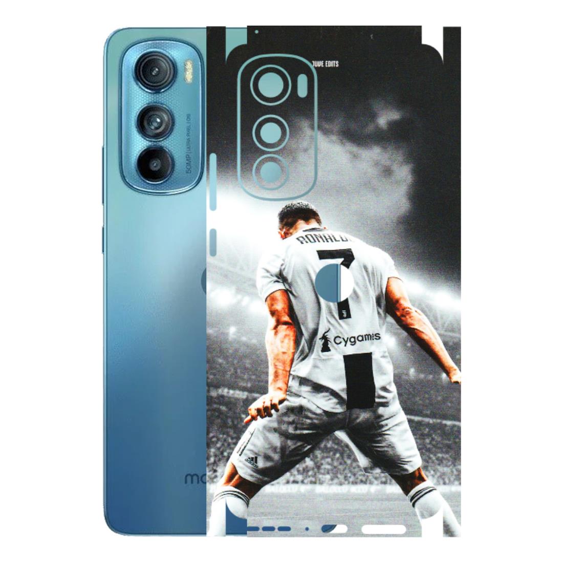 Motorola Phone Skins (All Models) - Ronaldo CR7 Crazy - 3D Embossed Finish (L-44) Motorola Moto Edge 30