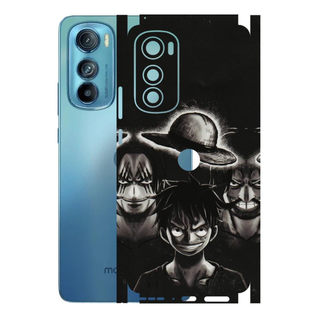 Motorola Phone Skins (All Models) - Black Luffy Hat - 3D Embossed Finish (L-57) Motorola Moto Edge 30