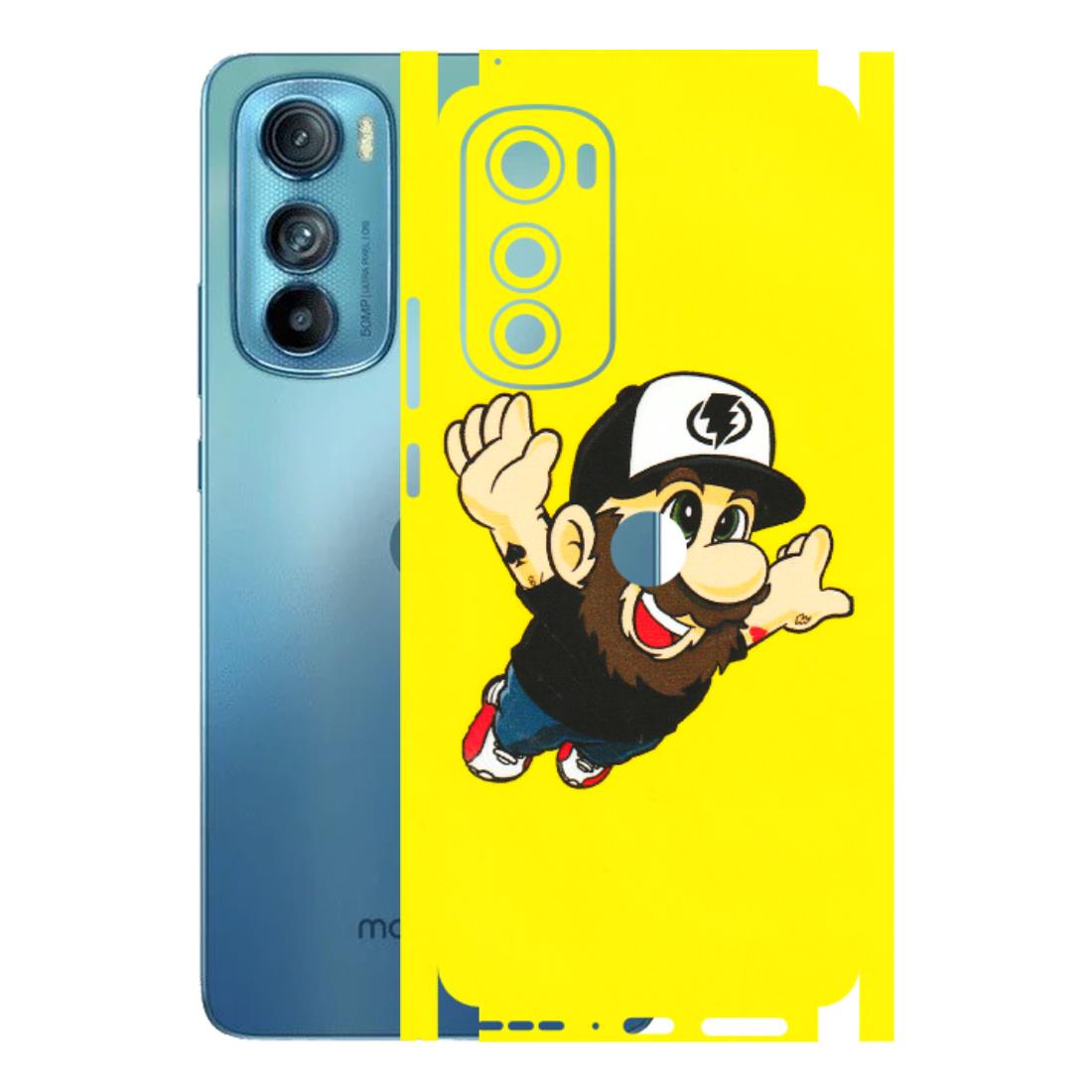 Motorola Phone Skins (All Models) - Flying Beardo - 3D Embossed Finish (L-60) Motorola Moto Edge 30