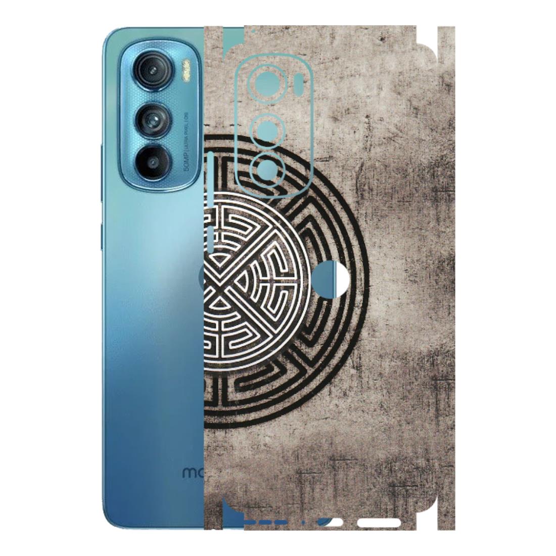 Motorola Phone Skins (All Models) - Mysterious Circular Design - 3D Embossed Finish (L-63) Motorola Moto Edge 30