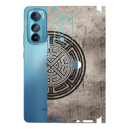 Motorola Phone Skins (All Models) - Mysterious Circular Design - 3D Embossed Finish (L-63) Motorola Moto Edge 30