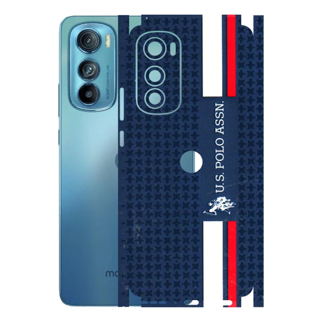 Motorola Phone Skins (All Models) - US POLO Designer Brand - 3D Embossed Finish (L-65) Motorola Moto Edge 30