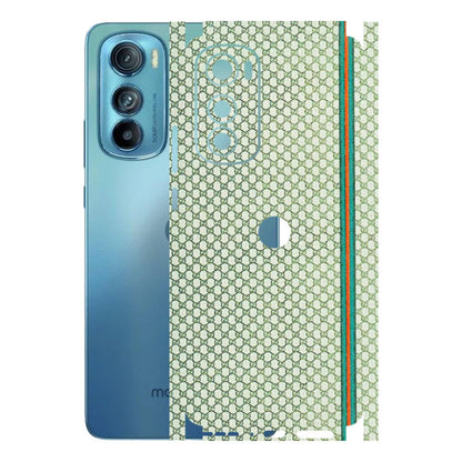 Motorola Phone Skins (All Models) - Gucci Fabric Pattern - 3D Embossed Finish (L-73) Motorola Moto Edge 30