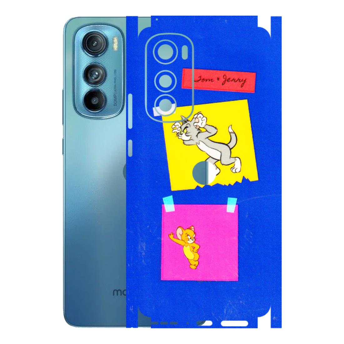 Motorola Phone Skins (All Models) - Tom N Jerry Sticky Notes - 3D Embossed Finish (L-88) Motorola Moto Edge 30
