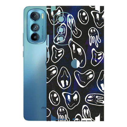 Motorola Phone Skins (All Models) - Distorted Smileys - 3D Embossed Finish (L-92) Motorola Moto Edge 30