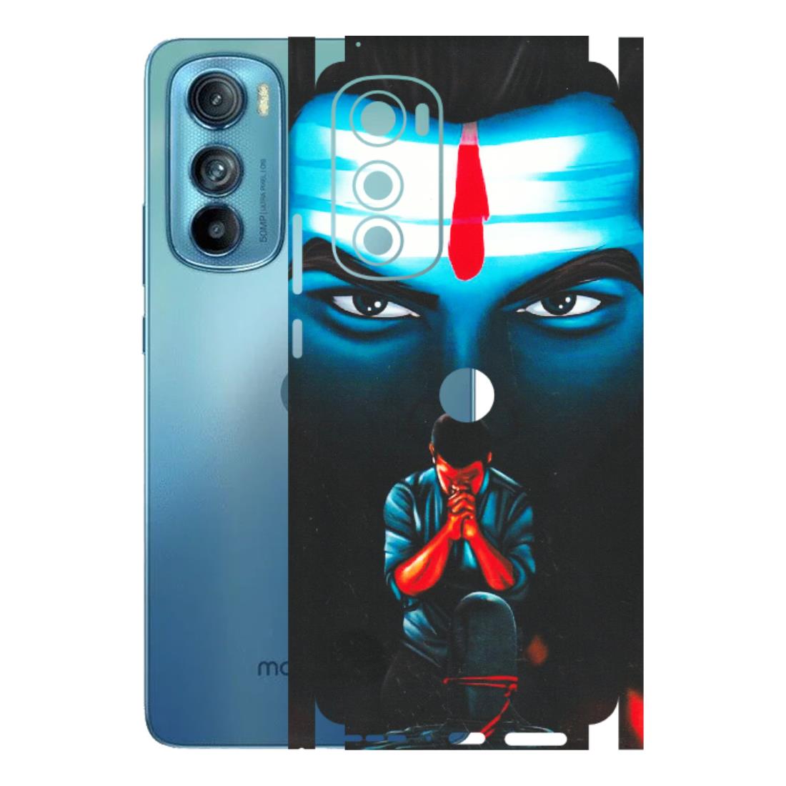 Motorola Phone Skins (All Models) - Mahakal Bhakt - Matte Finish (M-112) Motorola Moto Edge 30