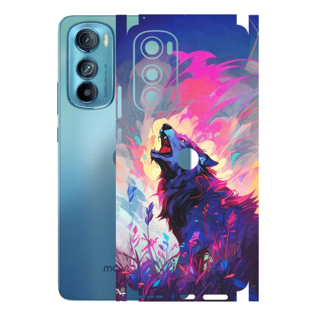 Motorola Phone Skins (All Models) - New Wild Wolf Abstract - Matte Finish (M-125) Motorola Moto Edge 30