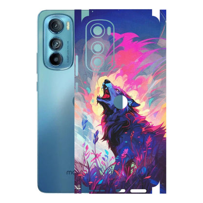 Motorola Phone Skins (All Models) - New Wild Wolf Abstract - Matte Finish (M-125) Motorola Moto Edge 30