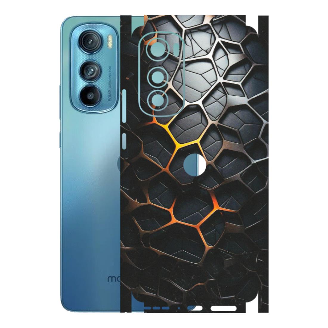 Motorola Phone Skins (All Models) - New Abstract Graphite Tiles - Matte Finish (M-130) Motorola Moto Edge 30