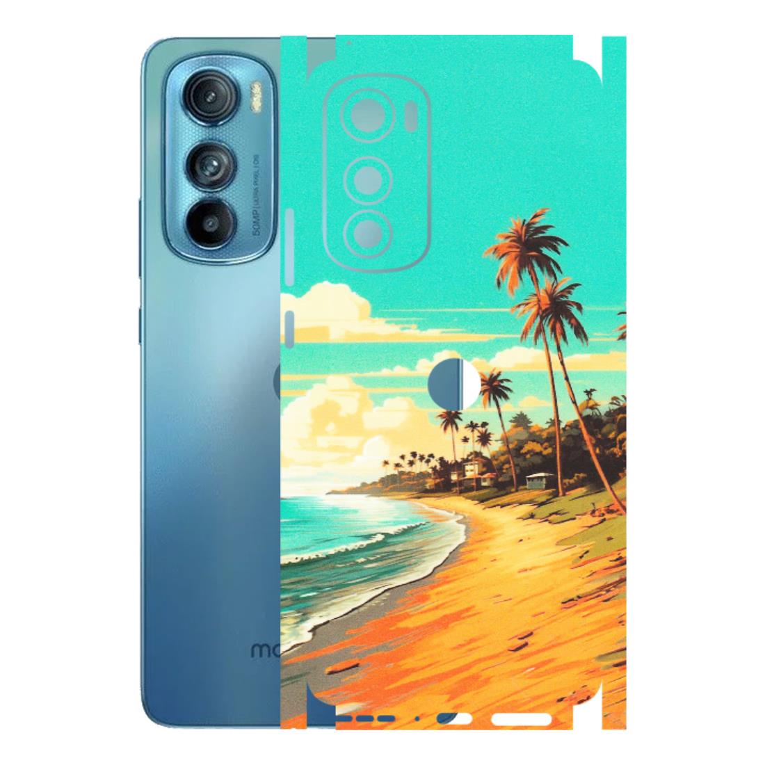 Motorola Phone Skins (All Models) - Miami Beach - Matte Finish (M-136) Motorola Moto Edge 30