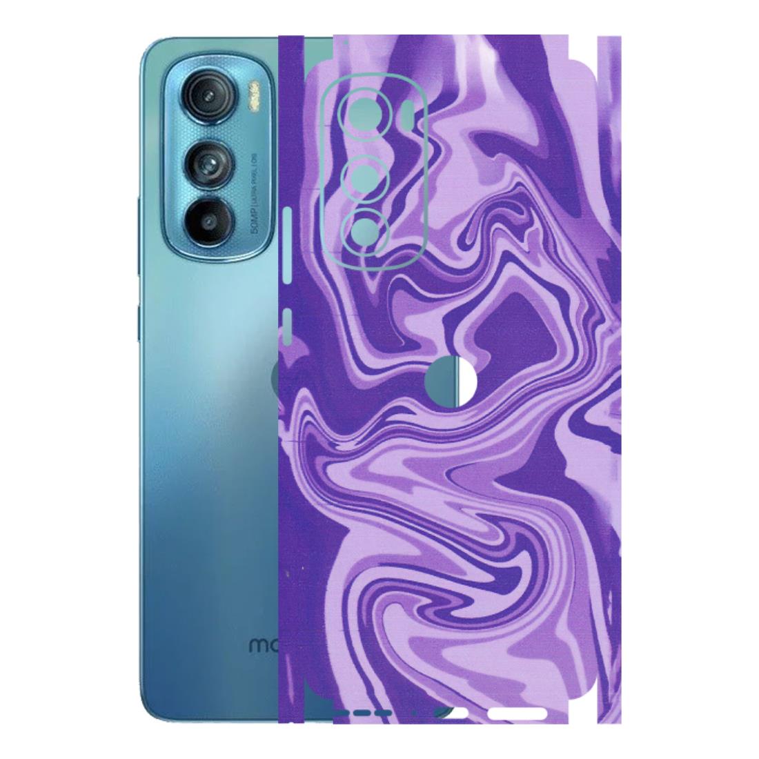 Motorola Phone Skins (All Models) - Hazy Purple Nights - Matte Finish (M-14) Motorola Moto Edge 30