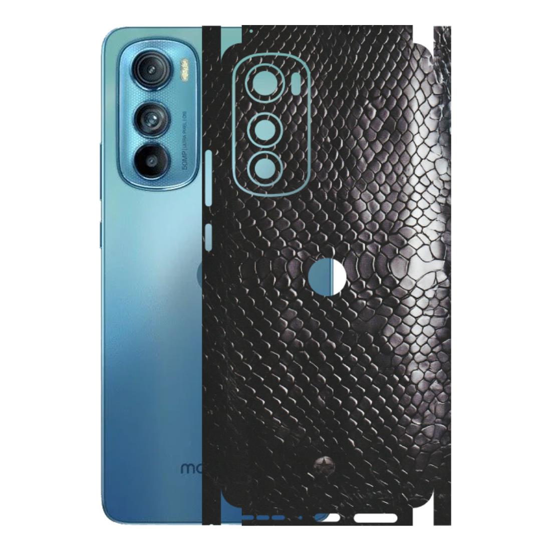 Motorola Phone Skins (All Models) - Black Snack Leather - Matte Finish (M-147) Motorola Moto Edge 30
