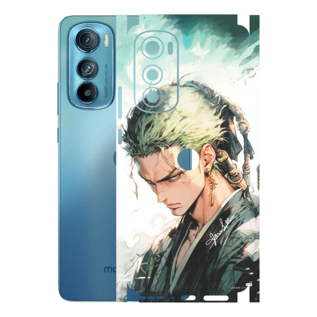 Motorola Phone Skins (All Models) - Pirate Hunter One Piece Anime - Matte Finish (M-157) Motorola Moto Edge 30
