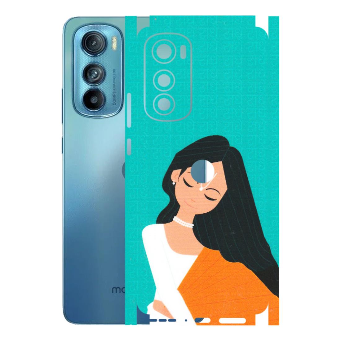 Motorola Phone Skins (All Models) - Radhe Radhe With Hindu Symbol - Matte Finish (M-164) Motorola Moto Edge 30