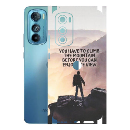 Motorola Phone Skins (All Models) - Motivational Hiking Mountain - Matte Finish (M-28) Motorola Moto Edge 30