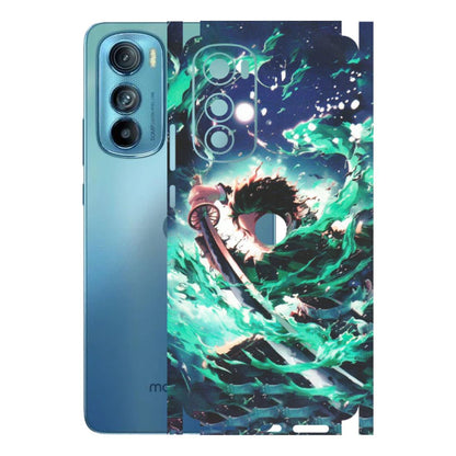 Motorola Phone Skins (All Models) - Sword Fighter Anime - Matte Finish (M-29) Motorola Moto Edge 30
